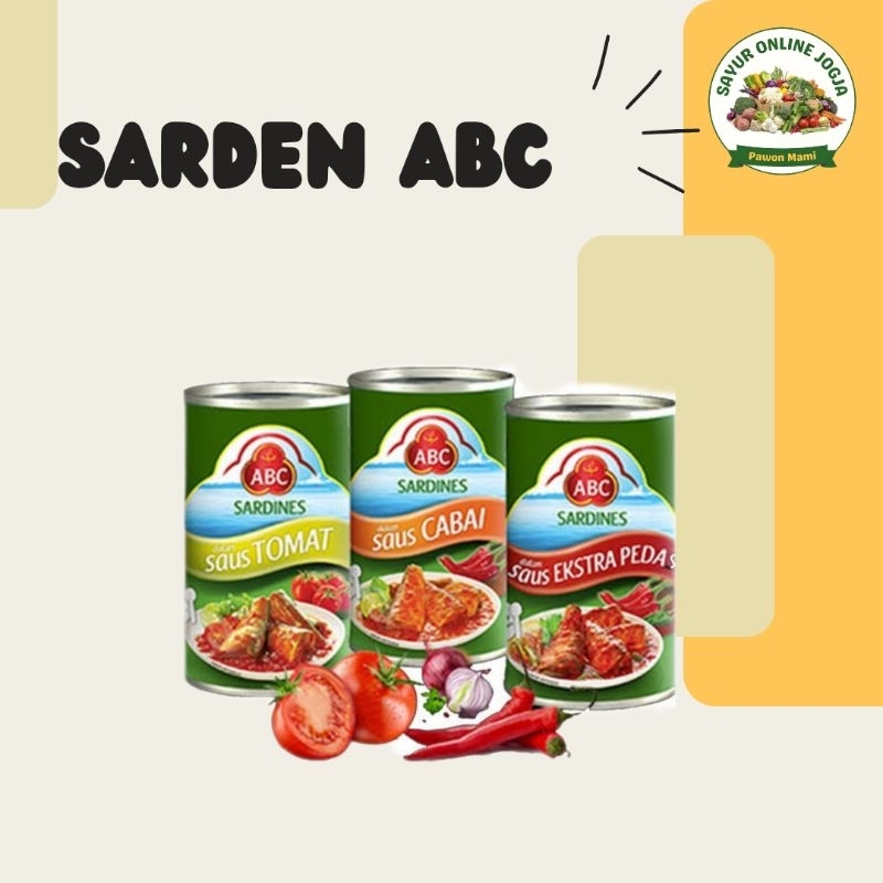 

Sarden ABC 155Gr - PAWON MAMI SAYUR ONLINE JOGJA