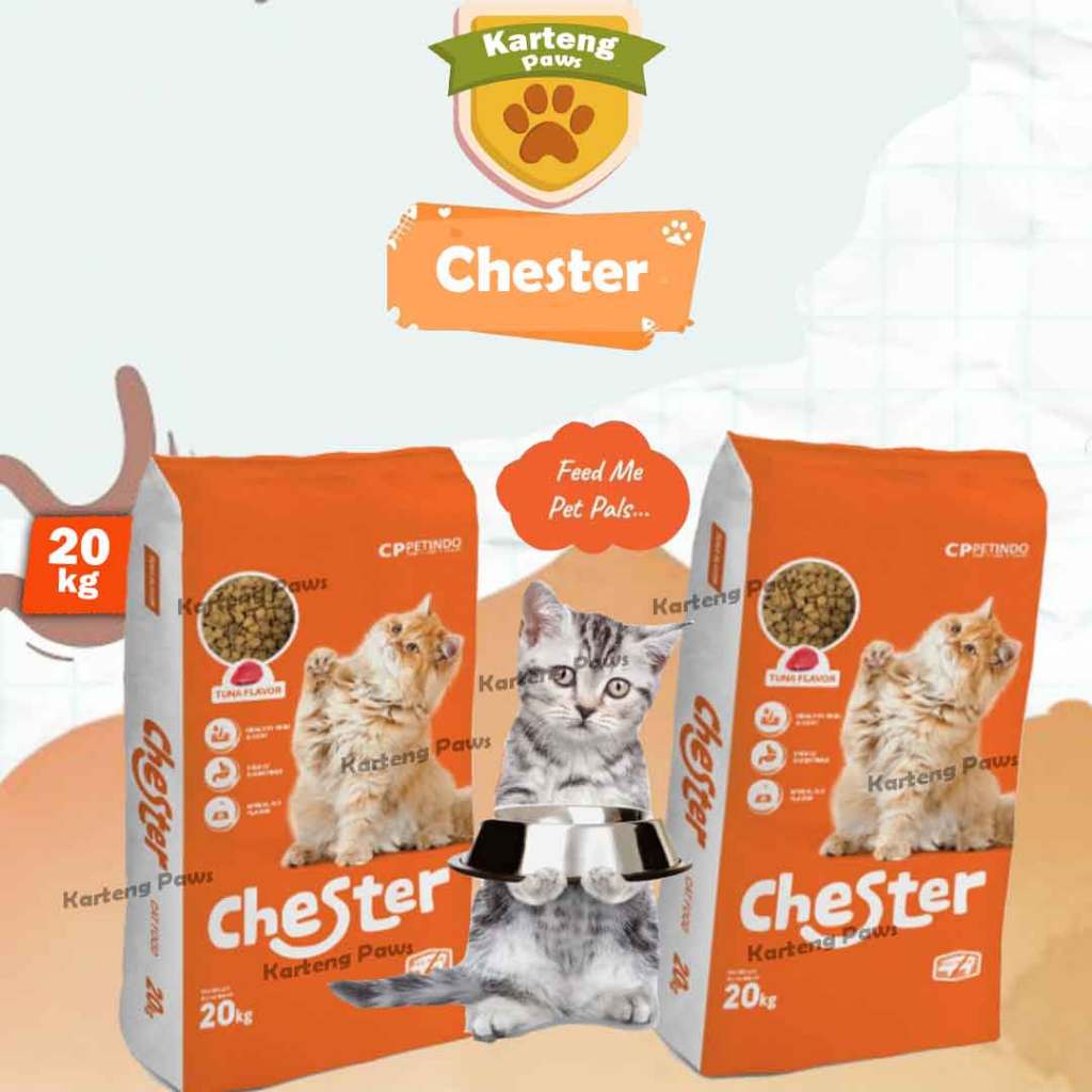 Chester 20kg Makanan/Pakan Kucing