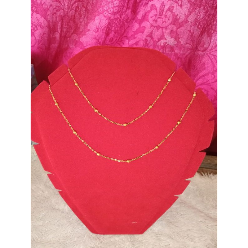 kalung titanium viral rantai bola bola