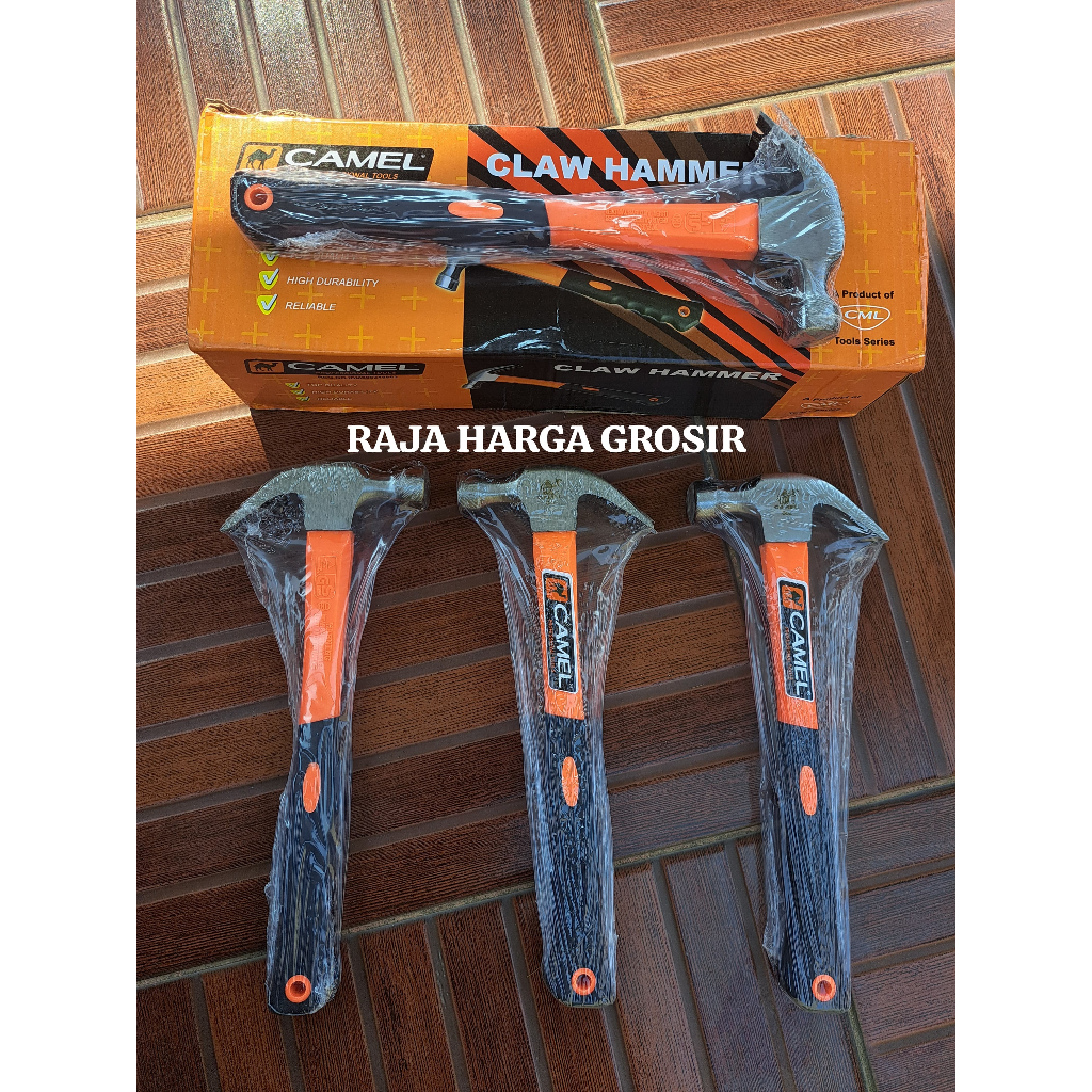 Camel Palu Kambing Gagang Fiber 0.25kg 8 oz / Palu Kambing 8 oz / Palu Besi
