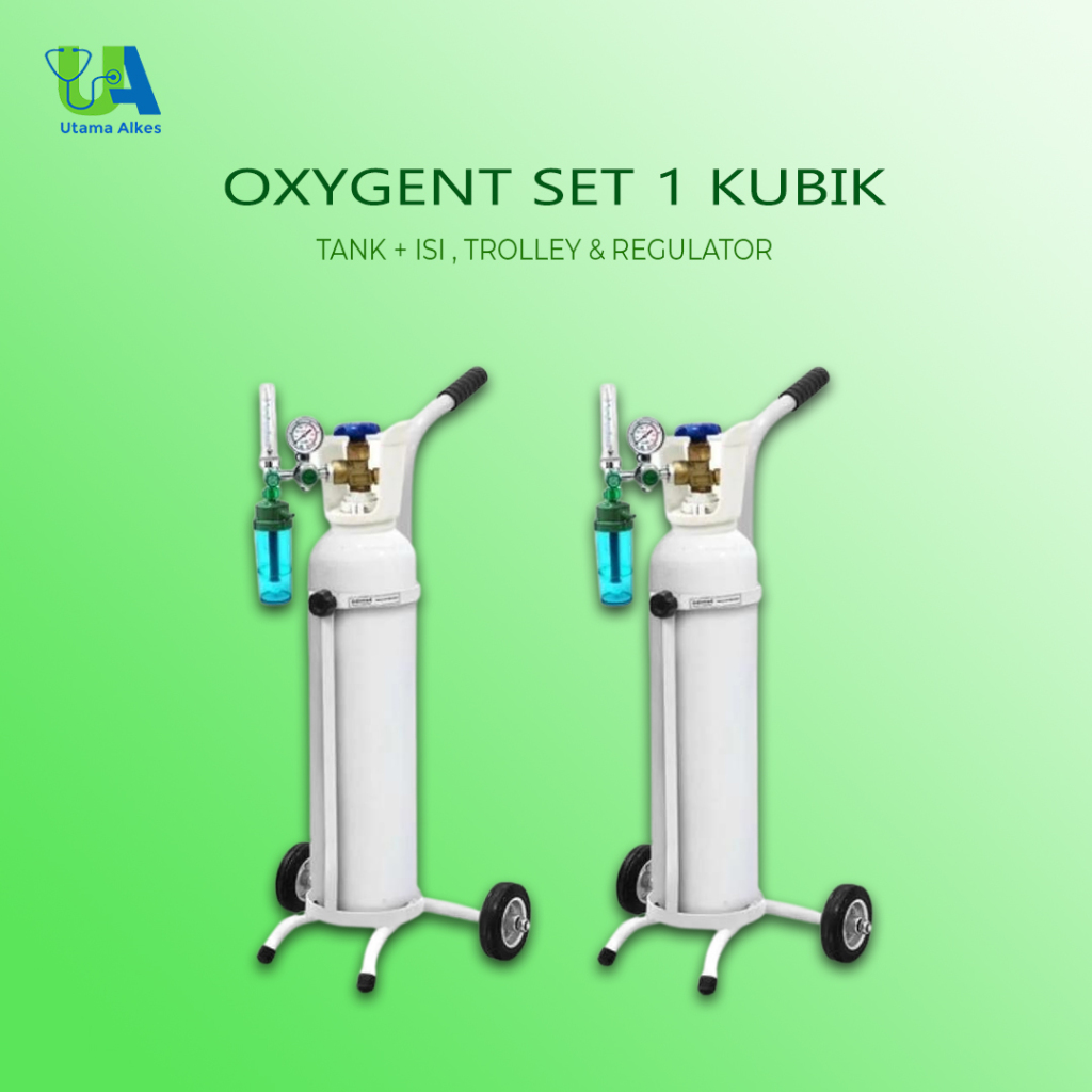 OKSIGEN SET | 1 KUBIK | LENGKAP