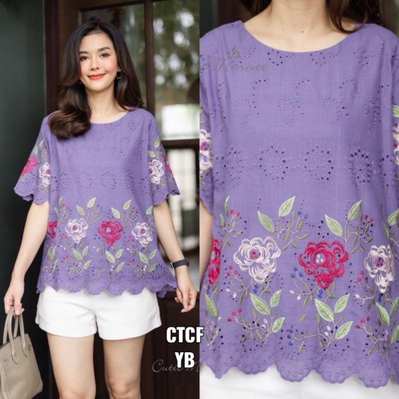Atasan Blouse Cutie Minute Import Bangkok