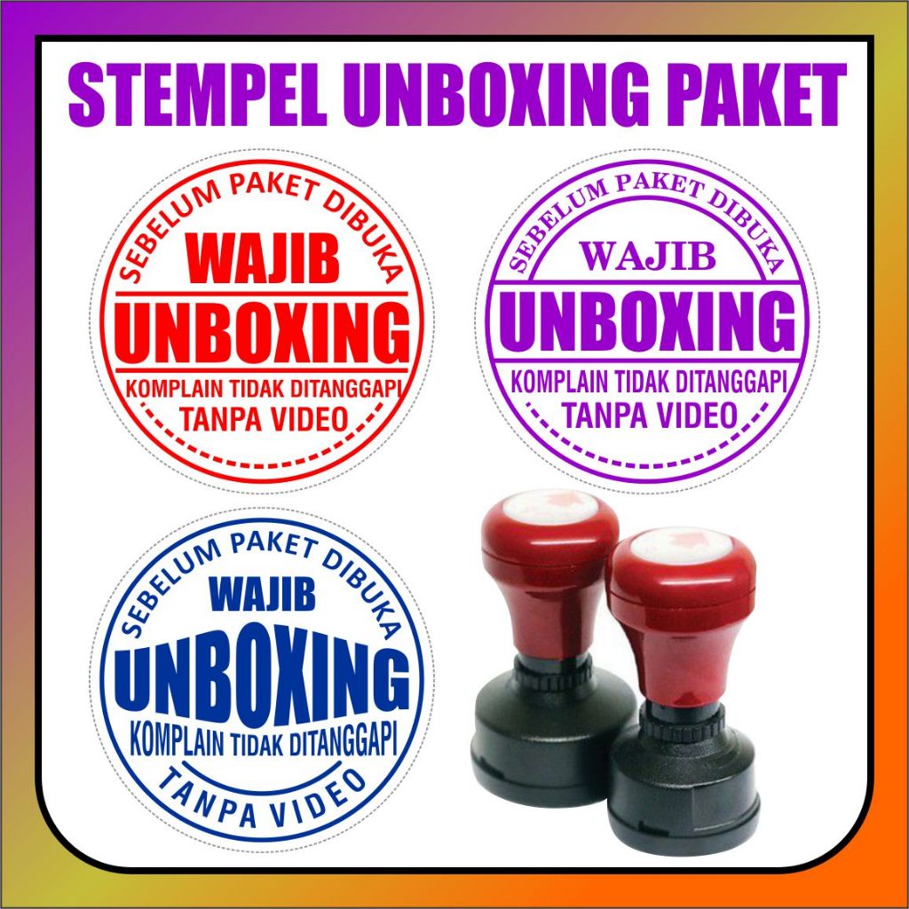 

Stempel Unboxing Paket Otomatis