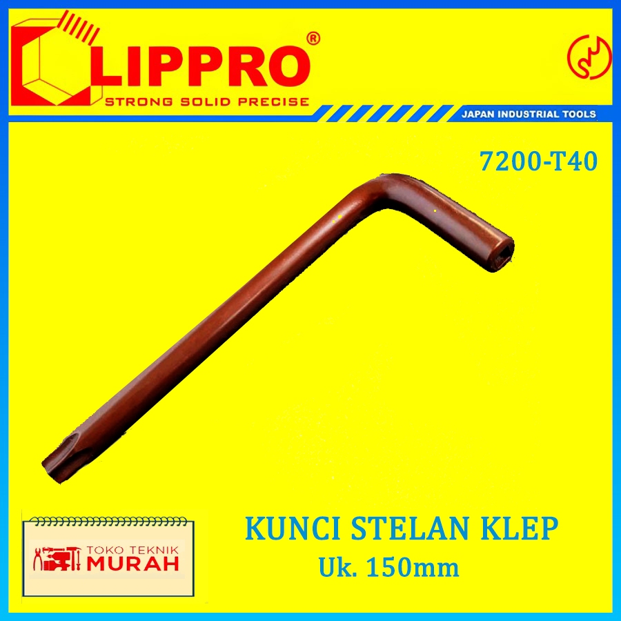 LIPPRO Kunci Setelan Klep Panjang T40 Semua Jenis Motor Bebek (7200-T40)