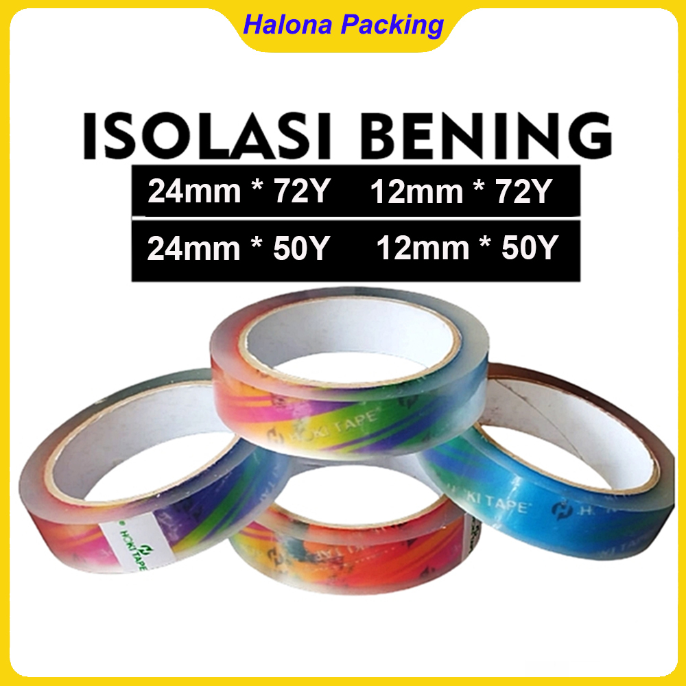 

Lakban super clear / Tape Bening 24mm*72yard / Isolasi atk—Bening