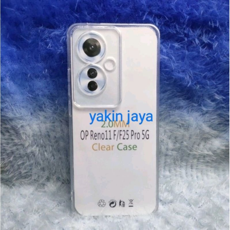 SoftCase Casing OPPP RENO11f. /F25.5g  Silikon Clear Hitam Bening Transparan pelindung belakang hp