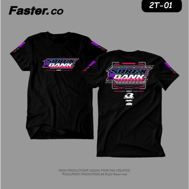 BAJU KAOS SUREX GANK SUREX BOY VOL 02  T-SHIRT SUPERMOTO CRF KLX DTRACKER WR BAJU RACING