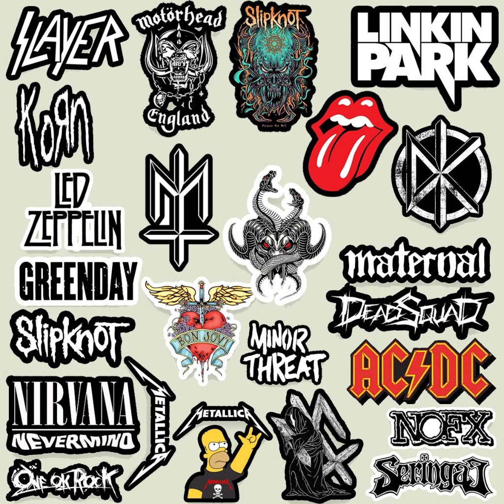 

STICKER AESTHETIC - BAND BLACK N WHITE SERIES ACDC SERINGAI MATERNAL | Sticker Laptop Stiker HP Stiker Mobil