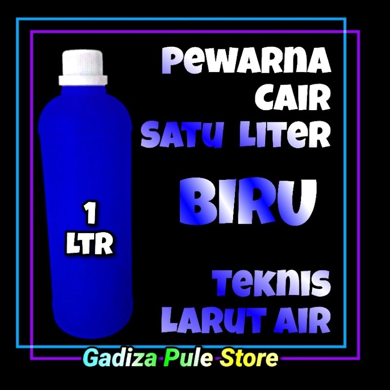 

Pewarna BIRU 1 Liter Konsentrat Liquid Larut Air