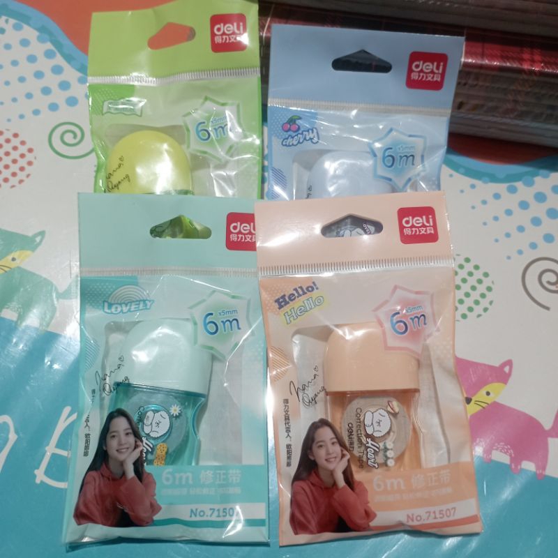 

DELI CORECTION TAPE TIP X KERTAS 6 METER MOTIF LUCU UNIK