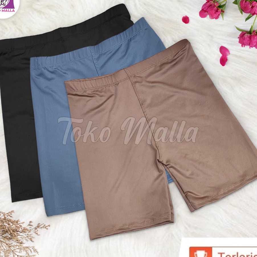 55 COD Celana Dalaman Ketat Sport Stretch Short Pants Legging Wanita Polos Pendek Lejing Perempuan O