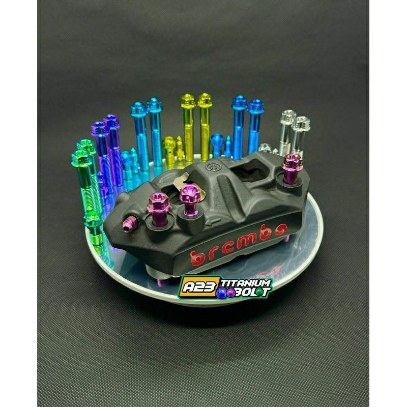 baut titanium kaliper Brembo M4 original (4pcs)