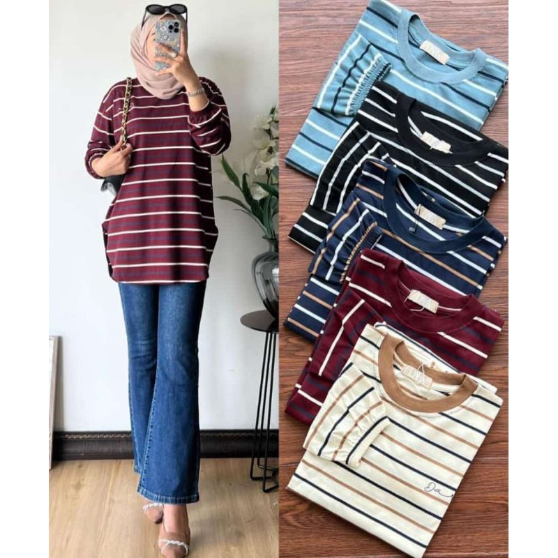 [DARA ORY]KAOS DARA SALUR KARET/KAOS DARA SALUR OVAL/KAOS ATASAN WANITA