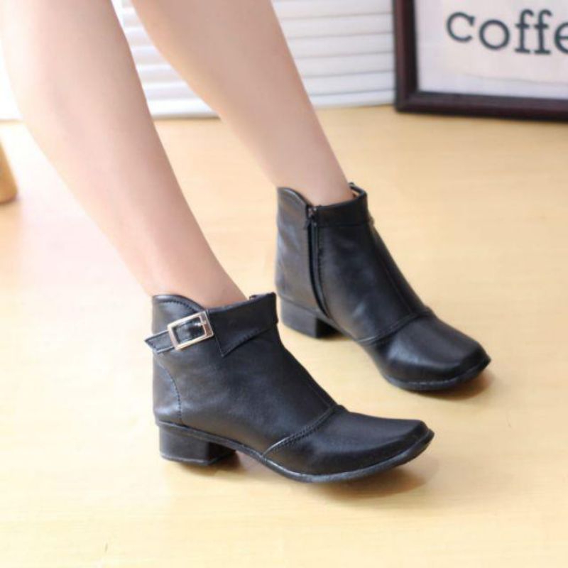 NEW Sepatu Boots Wanita Hak Tahu 3cm