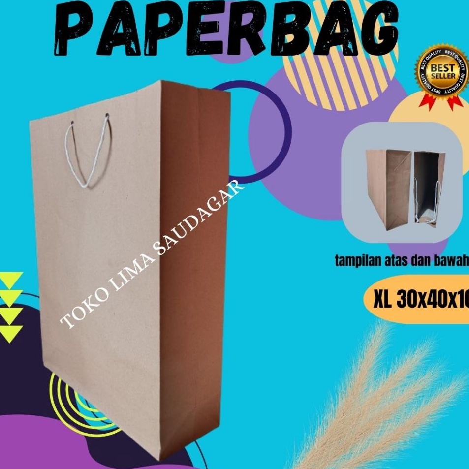 

Sale Khusus Tas paperbag coklat polos uk 3x4 isi 12pcs