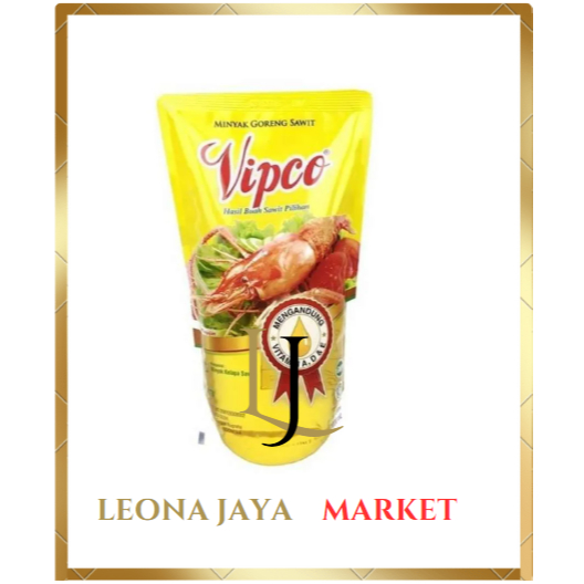 

LJ MARKET MINYAK GORENG VIPCO 1 LITER MINYAK REFILL 1 LTR