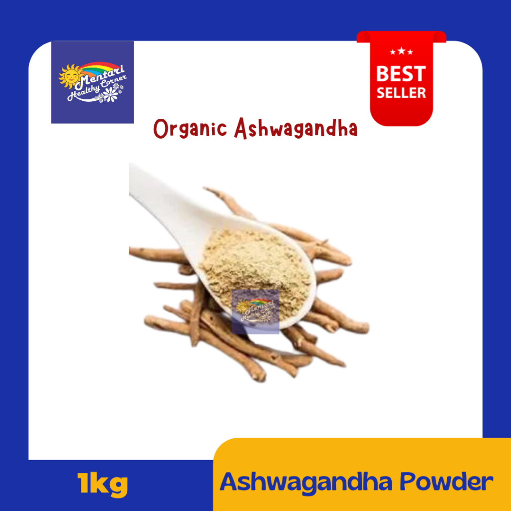 

Organic Ashwagandha Powder 1kg / Ashawagandha Powder 1kg ( Gingseng India )