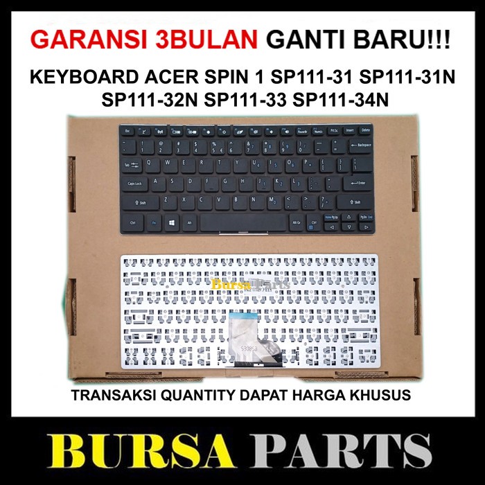 Keyboard Acer Spin 1 SP111-31 SP111-31n SP111-32n SP111-33 SP111-34n