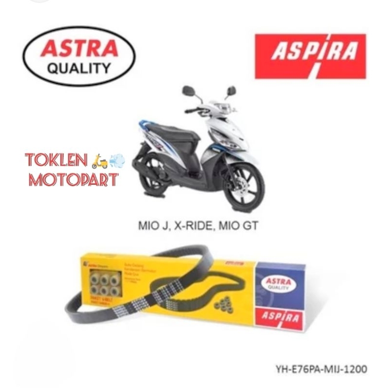 V-BELT FANBELT VBELT SET (54P) MIO-J, SOUL GT 115, X-RIDE 115, FINO FI 115 ASPIRA
