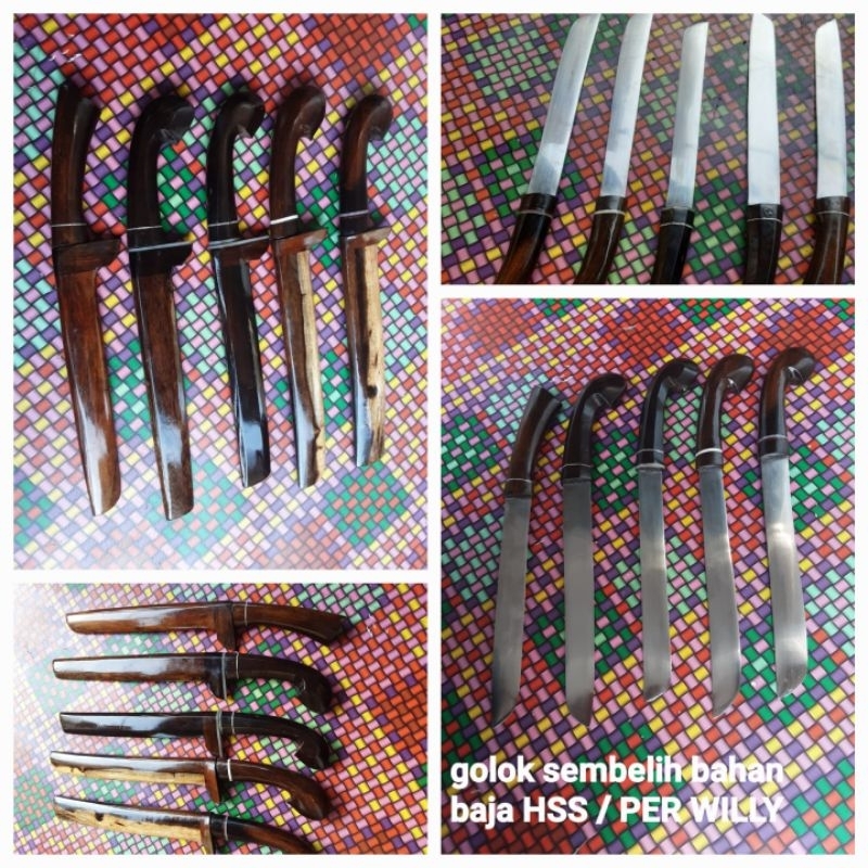 golsem golok sembelih bahan baja HSS