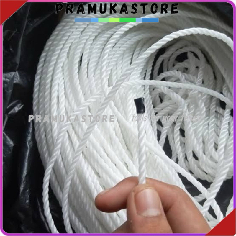 Tali nilon 4mm harga Permeter | tali tambang 4mm | tali jemuran 4mm