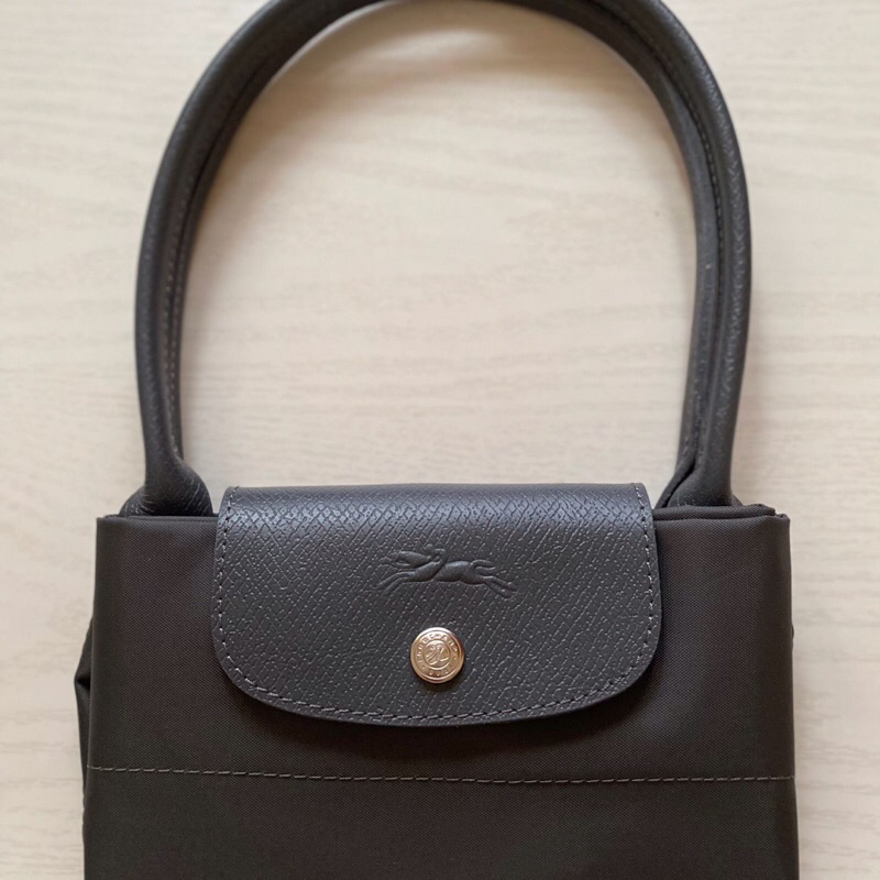 Longchamp Le Pliage Green tote bag medium - Graphite