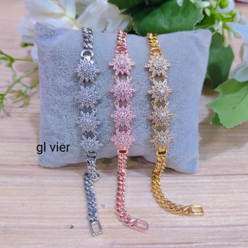 Gelang Bintang Laut, Replika Berlian, Gelang Wanita, Awet pake Harian, Cocok dipake Kondangan