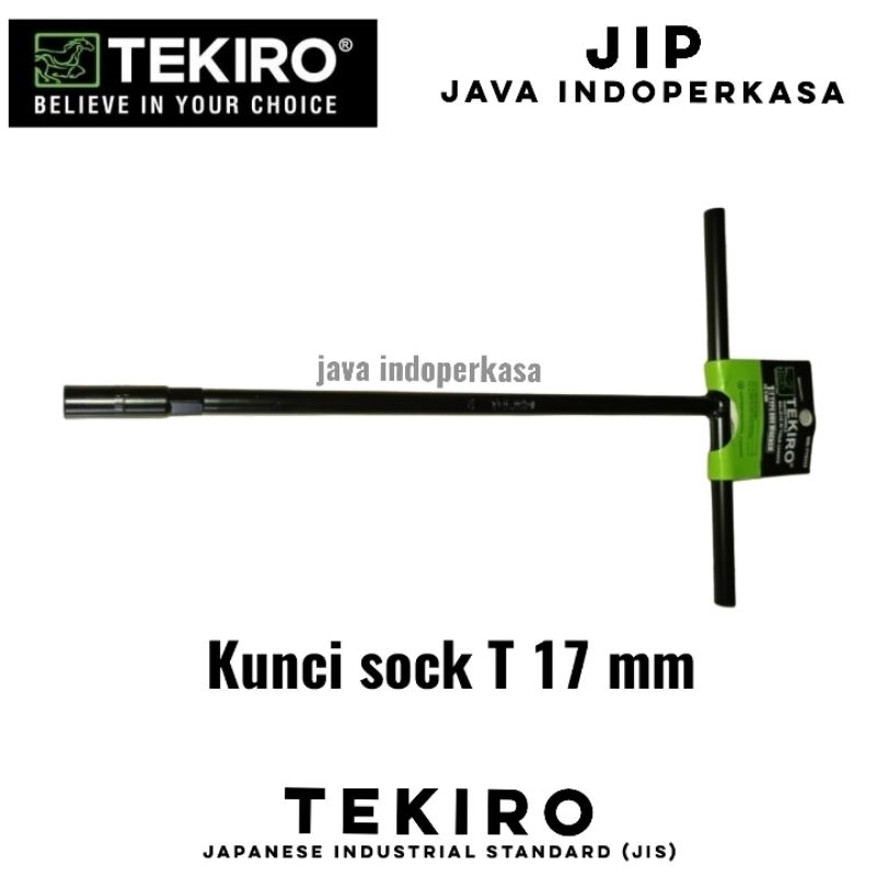 TEKIRO WR-TT0239 kunci sok T ukuran 17 mm merk tekiro