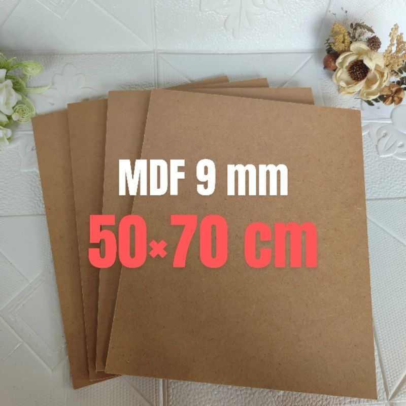 PAPAN kayu mdf murah ukuran 50x70 cm 9 mm