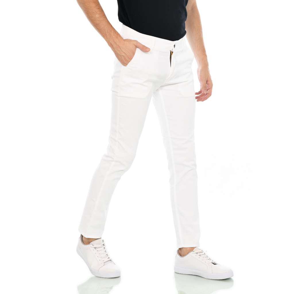 TERBARU HIPSTER Celana Chino Panjang Pria Warna Putih