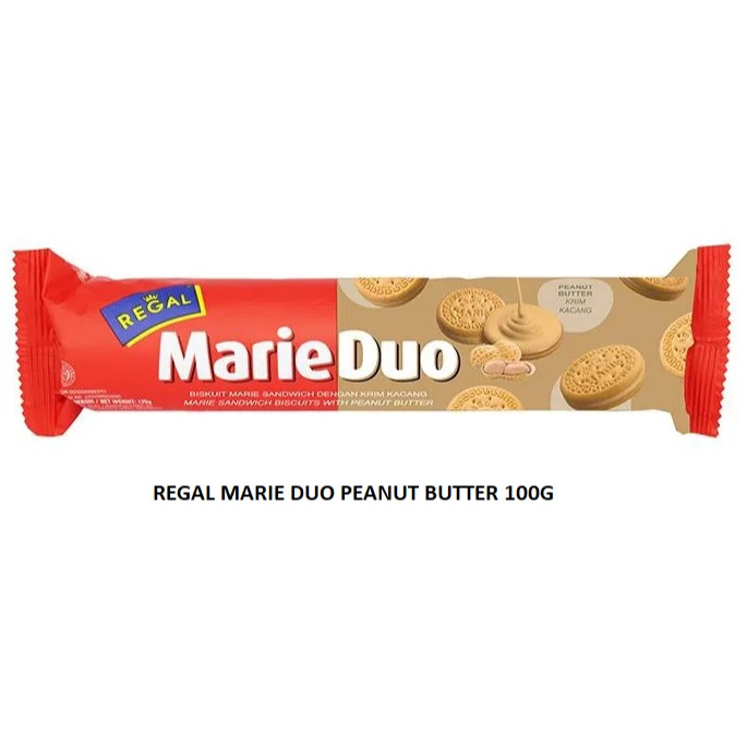 

Regal Marie Duo Krim Peanut Butter Krim Kacang 100gr