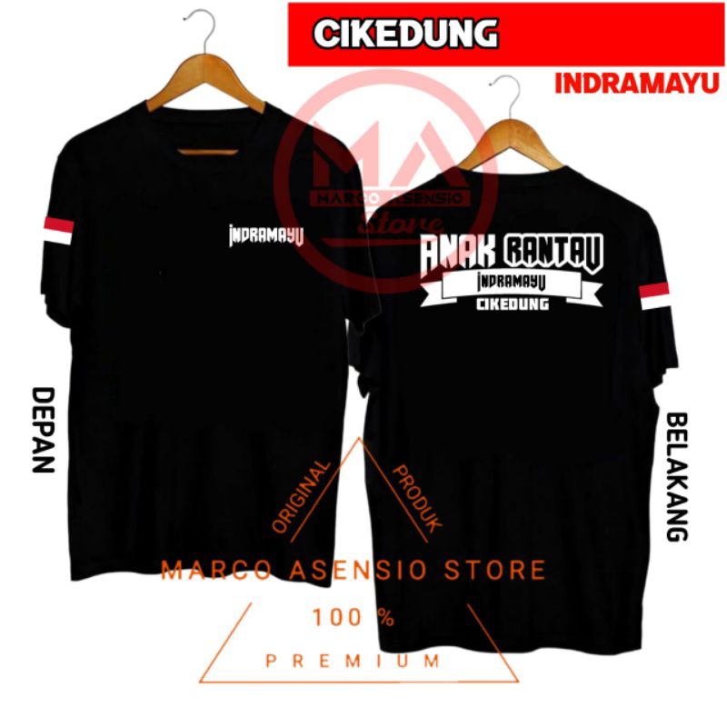 T-SHIRT KAOS HITAM PREMIUM DESAIN ANAK RANTAU INDRAMAYU | CIKEDUNG GABUSWETAN GANTAR  HAURGEULIS CAN