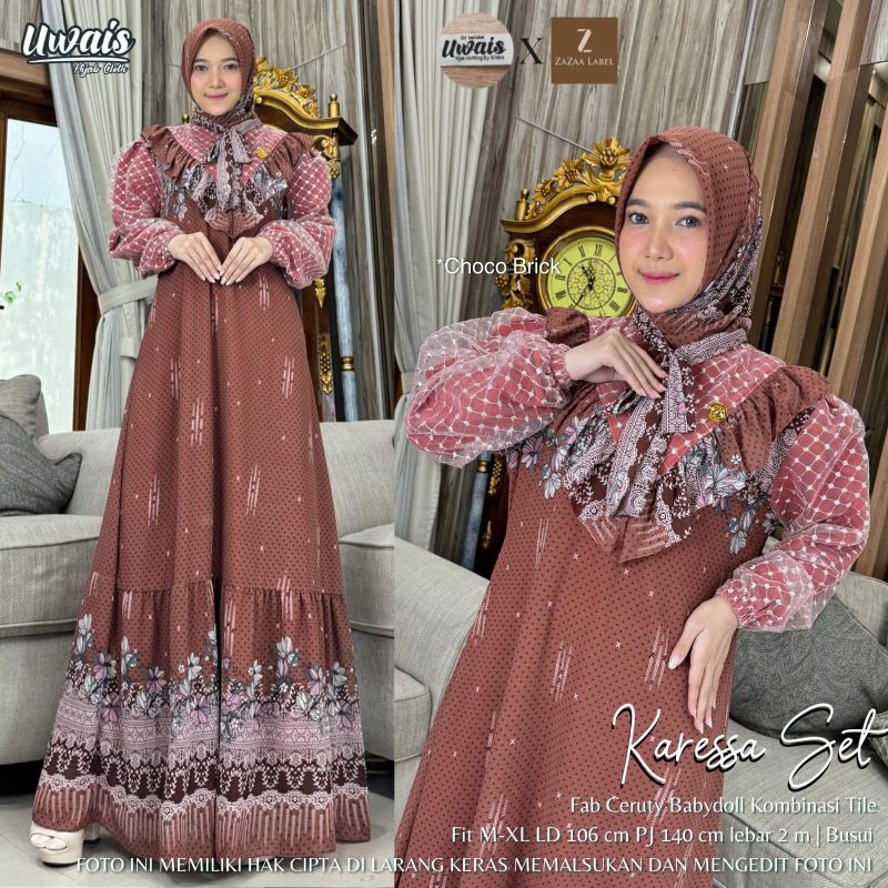 GAMIS, SALUNA MAXY / KARESSA SET BY UWAIS HIJAB