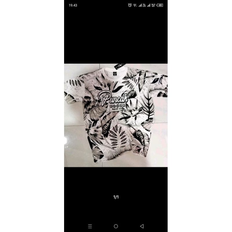 kaos atasan puncak Bogor oleh2 motif aesthetic