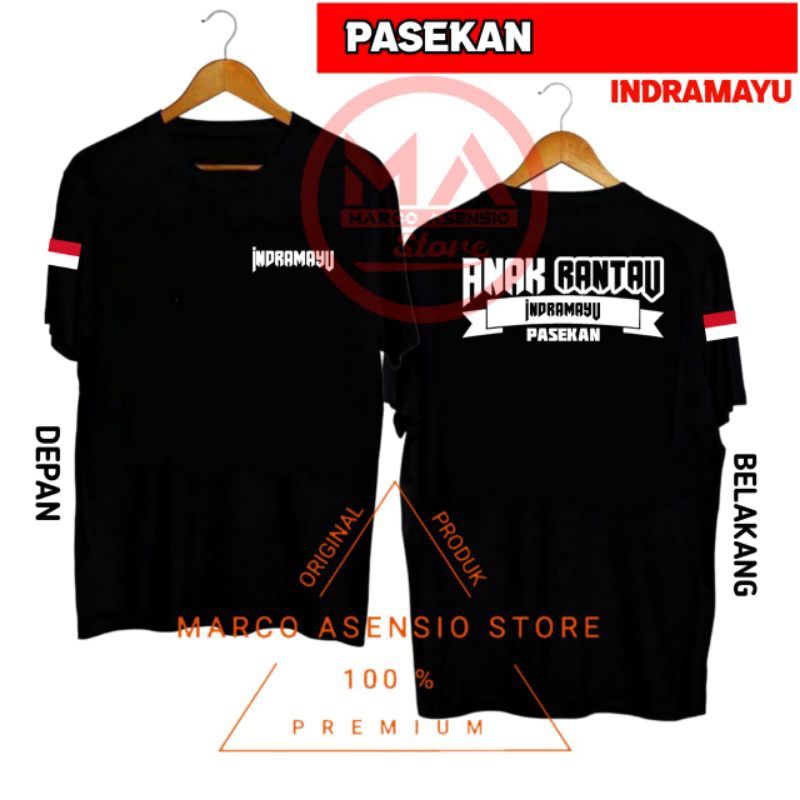 T-SHIRT KAOS HITAM PREMIUM DESAIN ANAK RANTAU INDRAMAYU | PASEKAN PATROL SINDANG SLIYEG LOSARANG / R
