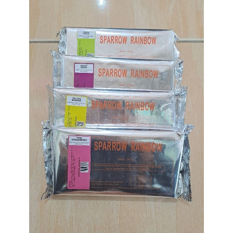 

COKLAT BLOK/COKLAT BATANG RAINBOW 250GR