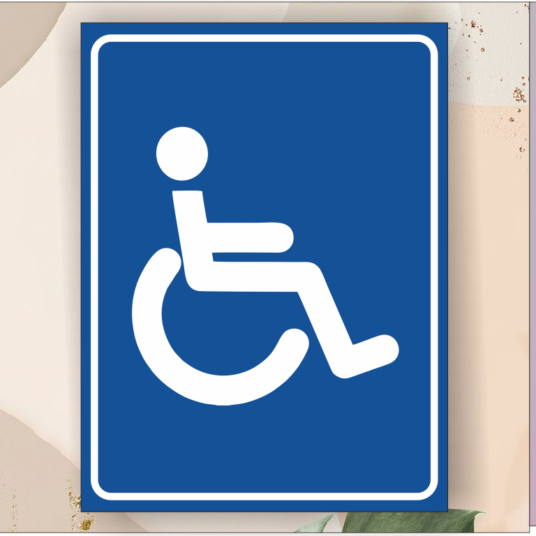 

Stiker area khusus disabilitas waterproff