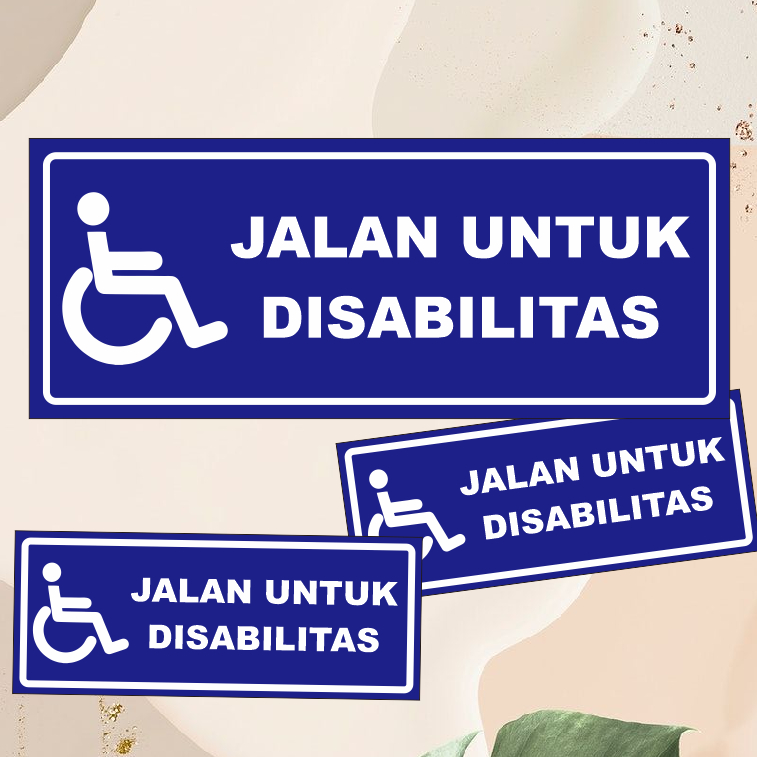 

Stiker Jalan Untuk Disabilitas , waterproff