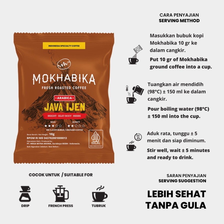 

Mokhabika Arabica Java Ijen Premium Coffee Powder