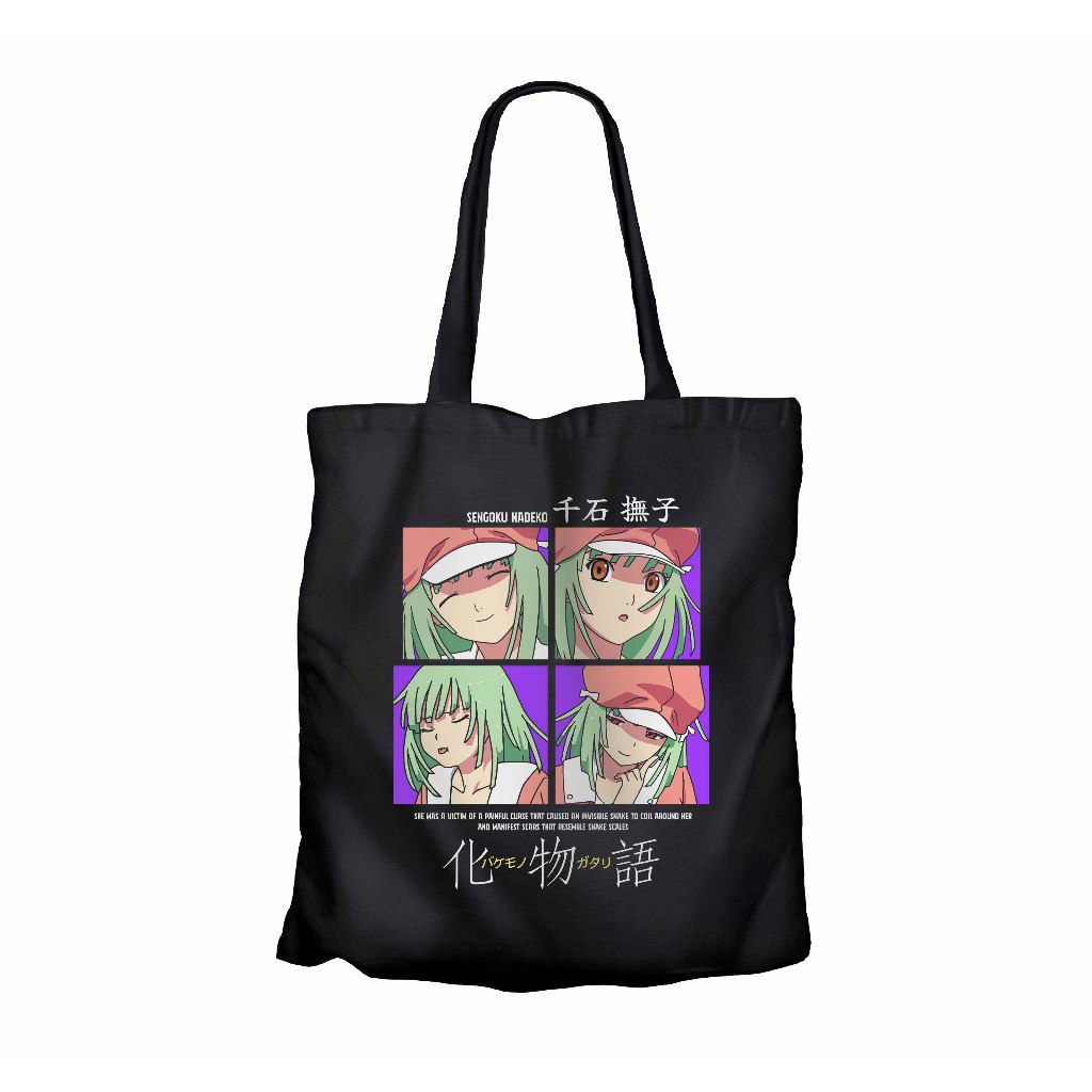 Tote bag infinite anime NADEKO SENGOKU OPENING - BAKEMONOGATARI material canvas