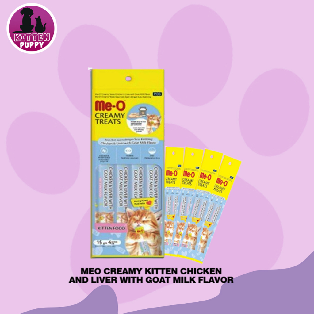 Meo Creamy Treats Snack Kucing me-o meo 15 Gram Kitten Chicken