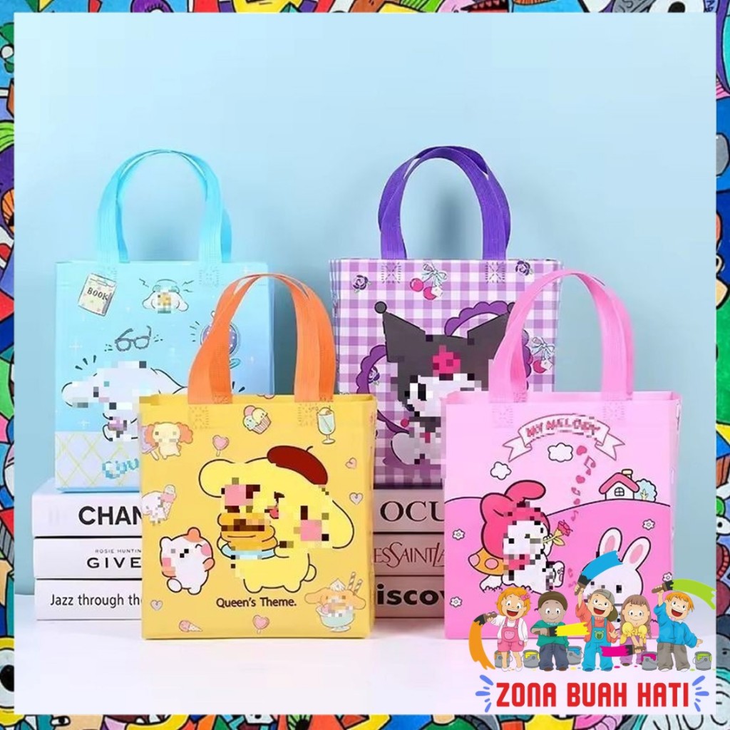 

ZBH Goodie Bag Tas kado ulang Tahun karakter Animals Paper Bag kantong anak Motif Kartun Tas Hampers waterproof Souvenir Ulang tahun