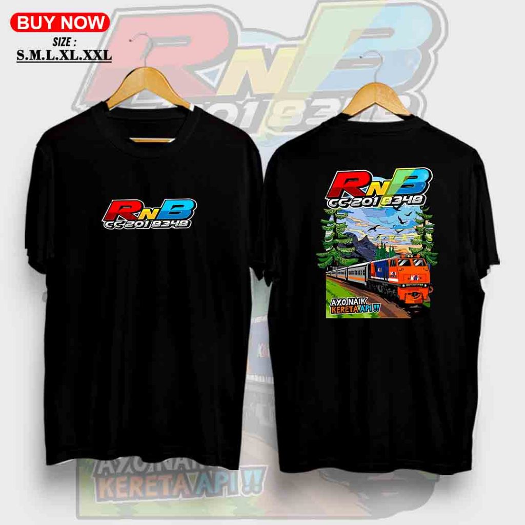 [Bisa-COD] KAOS RNB CC 201 KAI | KAOS KERETA APIII | KAOS VIRL