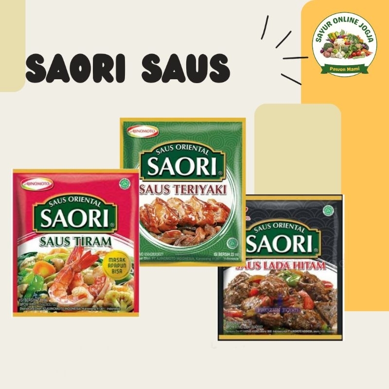 

Saori saus tiram teriyaki sachet - PAWON MAMI SAYUR ONLINE JOGJA