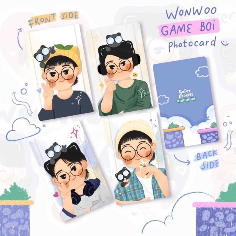 wonwoo gameboi fanmade photocard