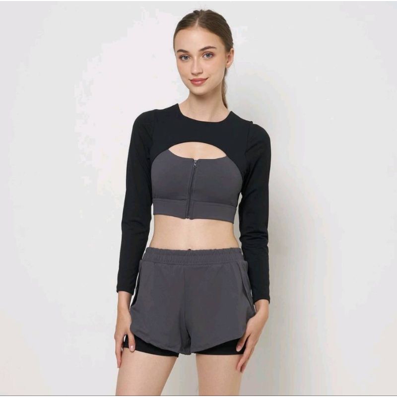 Pakaian Olahraga Yoga Gym Premium Sport Bra Set