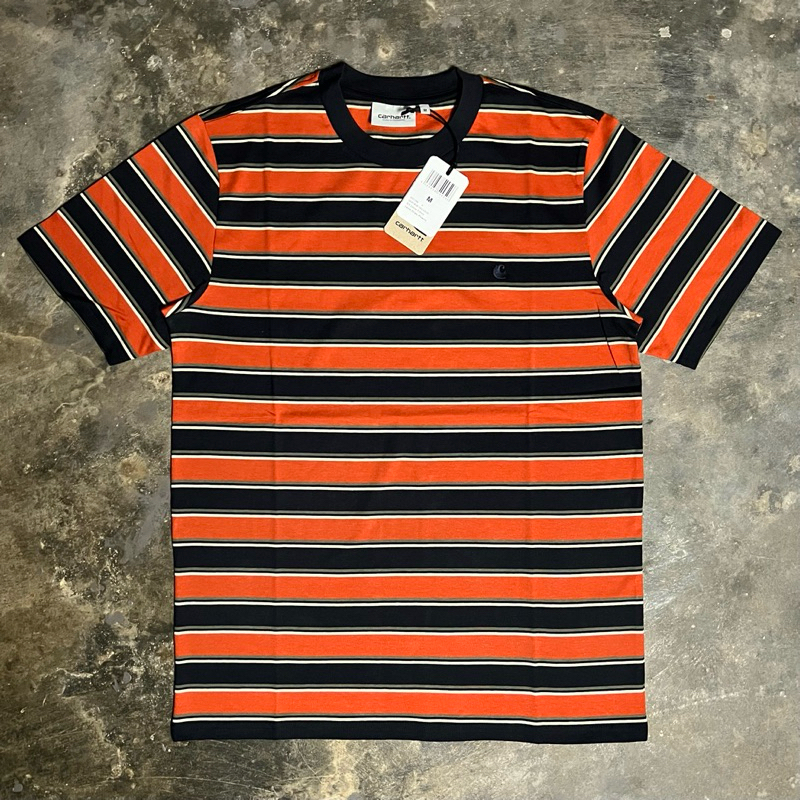 Carhartt WIP S/S Leone T-Shirt Leone Stripe Phoenix - Original 100%