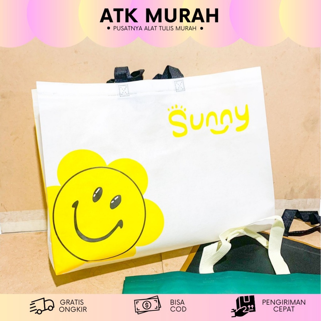 

Tote Bag Spunbond Kain Motif Premium Kantong Jumbo Tas Kado Kantong Hamper bagus / GOODIEBAG MOTIF RANDOM UKURAN KECIL 23x27x10 RANDOM T-1343 Tas Belanja