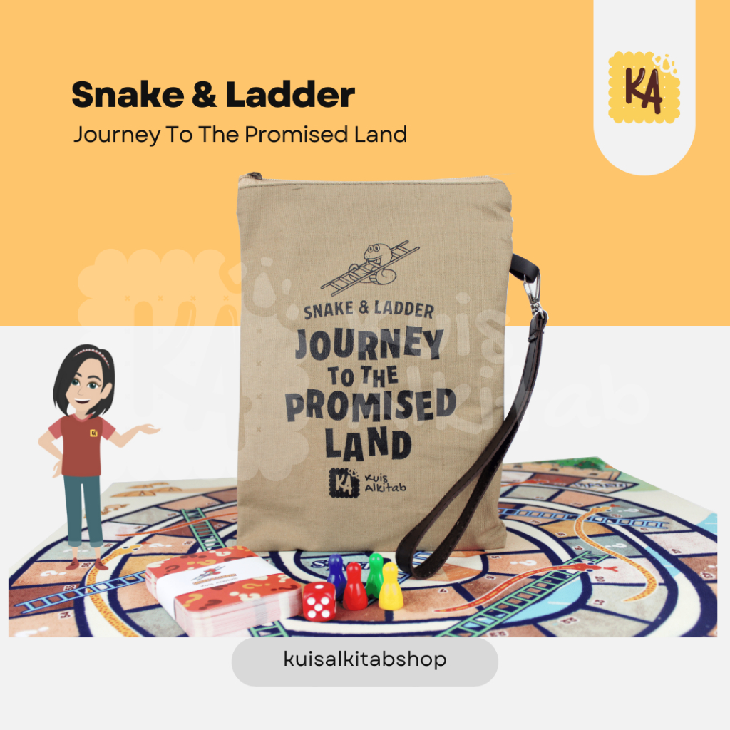 Snake and Ladder/Ular Tangga Alkitab Bahasa Inggris/Games Kristen Anak