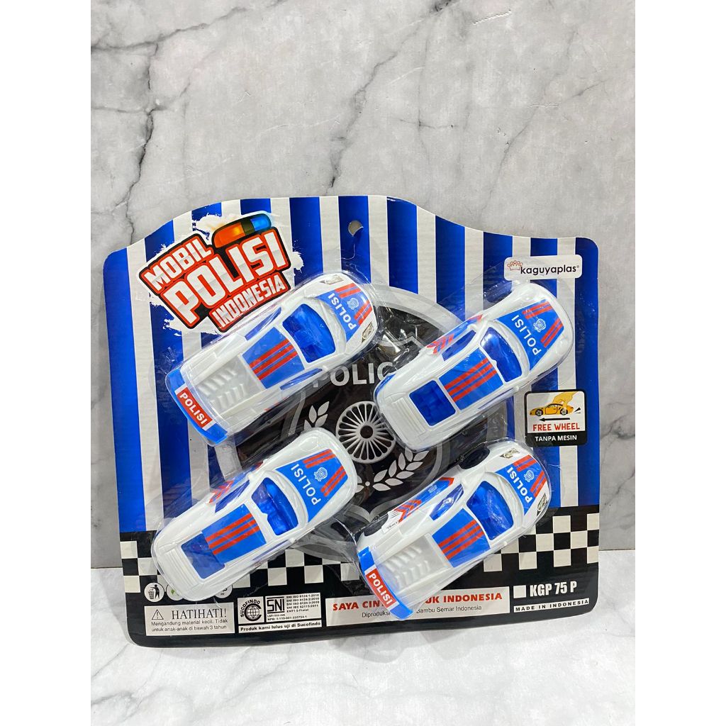 MAINAN KOLEKSI MOBIL POLISI KGP 75 P/ Mainan sedan polisi kecil/ mainan miniatur sedan polisi murah